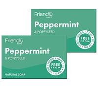 Friendly Soap | Friendly Soap Natural Peppermint & Poppyseed Soap | 2 x 95g (UK)