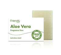 Friendly Soap - Fragrance-Free Aloe Vera Soap (95g), Plant-Based, Cruelty-Free, Made By Hand, No Preservatives or Sulphates, Sustainable
