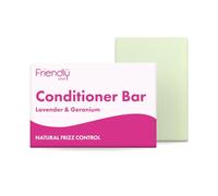 Friendly Soap - Natural & Calming, Lavender & Geranium Conditioner Bar (90g) Deeply Hydrate, Revitalize, Soft, Smooth, Frizz Control, Cruelty Free, Handmade, No SLS or Parabens, Vegan