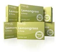 Friendly Soap Handmade Natural Lemongrass & Hemp Soap (Case of 6)