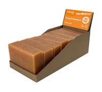 Friendly Soap - Naked & Natural Zingy Orange & Grapefruit Soap (7 x 95g), Plant-Based, Cruelty-Free, Made By Hand, No Preservatives or Sulphates, Recyclable, Sustainable, Environmentally Friendly