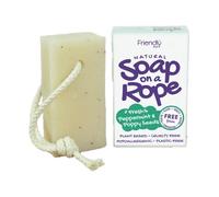 Friendly Soap - Natural Soap On A Rope - 'Fresh' Peppermint & Poppyseeds 125g