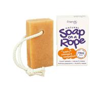 Friendly Soap - Natural Soap On A Rope - 'Zesty' Orange & Grapefruit 125g