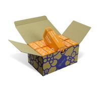 Friendly Soap - Orange & Grapefruit Natural Soap (12 x 95g), Plant-Based, Cruelty-Free, Made by Hand, No Preservatives or Sulphates, Recycled & Recyclable, Palm Oil Free, Cruelty Free, Essential Oils