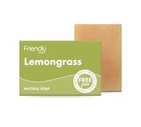 Friendly Soap - Sweet & Uplifting Lemongrass Soap (95g), Plant-Based, Cruelty-Free, Made By Hand, No Preservatives or Sulphates, Sustainable