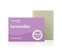 Friendly Soap - Tranquil Lavender Soap (95g), Plant-Based, Cruelty-Free, Made By Hand, No Preservatives or Sulphates, Sustainable