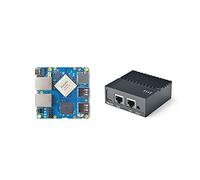 FriendlyElc Nanopi R4S Mini Portable Travel Router OpenWRT with Dual Gbps Ethernet Ports 4GB LPDDR4 Based on RK3399 Soc for IOT NAS Smart Home Gateway Support Linux (with MAC Chip)