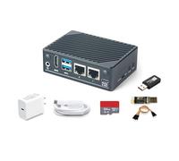 FriendlyElec Nanopi M5 Portable Mini Router OpenWRT - LPDDR5 8GB / 16GB RAM 6 TOPS NPU, RK3576 SoC with Al Model, Dual Gbps Ethernet for IoT NAS Smart Gateway (with WiFi Module, 4GB, TF Card Set)