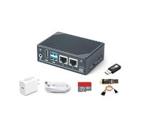FriendlyElec Nanopi M5 Portable Mini Router OpenWRT - LPDDR5 8GB/16GB RAM 6TOPS NPU, RK3576 SoC with Al Model, Dual Gbps Ethernet for IoT NAS Smart Gateway (with WiFi Module, 16GB, TF Card Kit)