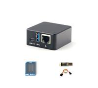 FriendlyElec NanoPi NEO3 Plus Mini Router, RK3528A, 1GB RAM, Single Board Computer, Gigabit Ethernet, USB 3.0, Support eMMC/OpenWrt for IoT NAS Smart Home (with 64GB eMMC, with Case)