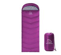 Friendriver XL Size Widened Upgraded Version of Camping Sleeping Bag 4 Seasons Warm and Cool, Lighter Weight, Adults and Children Can Use Waterproof Camping Bag, Travel and Outdoor Activities(Purple)