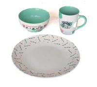 Friends 3-Piece Tableware Set (Simply Friends Design) 11oz Coffee Mug, Plate and Bowl in Presentation Gift Box - Official Merchandise
