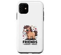 Friends And Horses Equals Magic Pony Love Case for iPhone 11