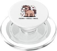 Friends And Horses Equals Magic Pony Love PopSockets PopGrip for MagSafe