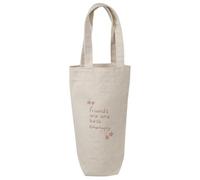 'Friends Are The Best Therapy ' Cotton Wine Bottle Gift/Travel Bag (BL00038312)