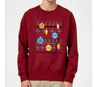 Friends Baubles Sweatshirt - Burgundy - M