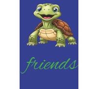 Friends: Big and simple cartoon animal coloring book for children and preteens