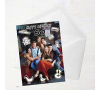Friends Birthday 50th Greetings Card - Large Card