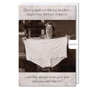 Friends Birthday Card Like Big Knickers Comfort Supportive - Funny Greeting Card