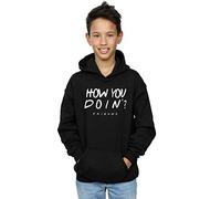 Friends Boys How You Doin? Hoodie Black 9-11 Years