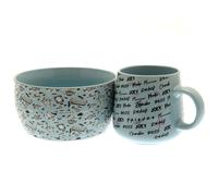 GB eye Friends Doodle Mug & Bowl Breakfast Set