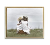 'Friends By The Ocean'| Floating Frame Canvas Art