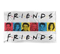 Friends Cast Blocks Super Soft Snuggle Blanket with Silky Touch - 91 x 147 cm