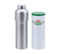 Friends Central Perk Combo Travel Coffee Mug 400ml & Metal Cold Water Bottle 640ml