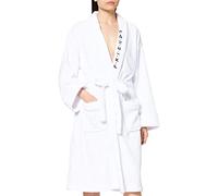 Friends Central Perk Ladies Bathrobe Fleece Dressing Gown, White, One size