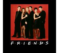 Friends Character Pose Men's T-Shirt - Black - 4XL