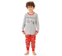 FRIENDS Christmas Family Pyjamas | Central Perk Festive PJs for Boys | Xmas Kids T-Shirt 11-12 Years