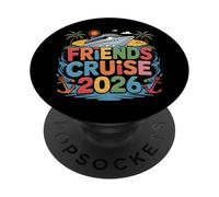 Friends Cruise 2026 Group Vacation Matching Travel Art PopSockets Adhesive PopGrip