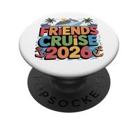 Friends Cruise 2026 Group Vacation Matching Travel Art PopSockets Adhesive PopGrip