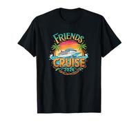 Friends Cruise 2026 - Tropical Ocean Adventure Design T-Shirt