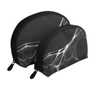 Friends dancing happily Moon Cosmetic Bag, Travel Makeup Pouch, Portable Waterproof Cosmetic Pouch for Girls Women., Exhibition Of Artworks, One Size