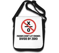 Friends Don't Let Friends Divide by Zero Funny Math Shoulder Bag White