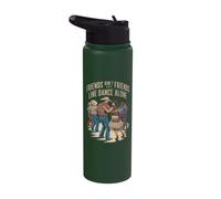 Friends Don't Let Friends Line Dance Alone Line Dancing Stainless Steel Insulated Water Bottle