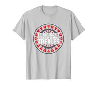 Friends Don't Let Friends Miss Trebles - Darts Player Gift T-Shirt, Men, Silver, L