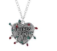 Friends don't Lie Necklace light Letter Heart Pendant Necklace Useful and practical
