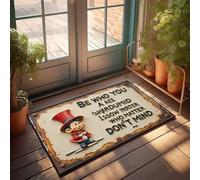 Friends Door Mat Be Who You Are: A Whimsical Reminder To Embrace Your True Self Doormat Door Mats For Outside Entry Large Door Mats Outdoo(40X60CM)
