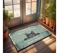 Friends Door Mat Curious Cat Peeking: 'Exude Me! Were You Attempting To Use The Ba Doormat Door Mats For Outside Entry Large Door Mats Outdoo(40X60CM)