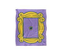 Friends Door Silky Touch Super Soft Throw Blanket 152 X 127 cm in White Friends White 152 X 127 cm