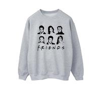 Friends Faces Logo Sweatshirt In Grey Grey 5XL