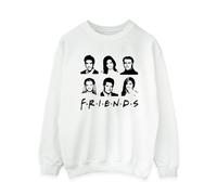 Friends Faces Logo Sweatshirt In White White L