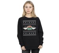 Friends Fair Isle Central Perk Sweatshirt In Black Black