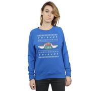 Friends Fair Isle Central Perk Sweatshirt In Blue Blue S