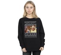 Friends Fair Isle Holiday Armadillo Sweatshirt In Black Black S