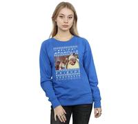 Friends Fair Isle Holiday Armadillo Sweatshirt In Blue Blue L