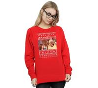 Friends Fair Isle Holiday Armadillo Sweatshirt In Red Red XL
