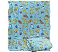 FRIENDS Food Pattern Officially Licensed Silky Touch Super Soft Throw Blanket 152 x 127 cm